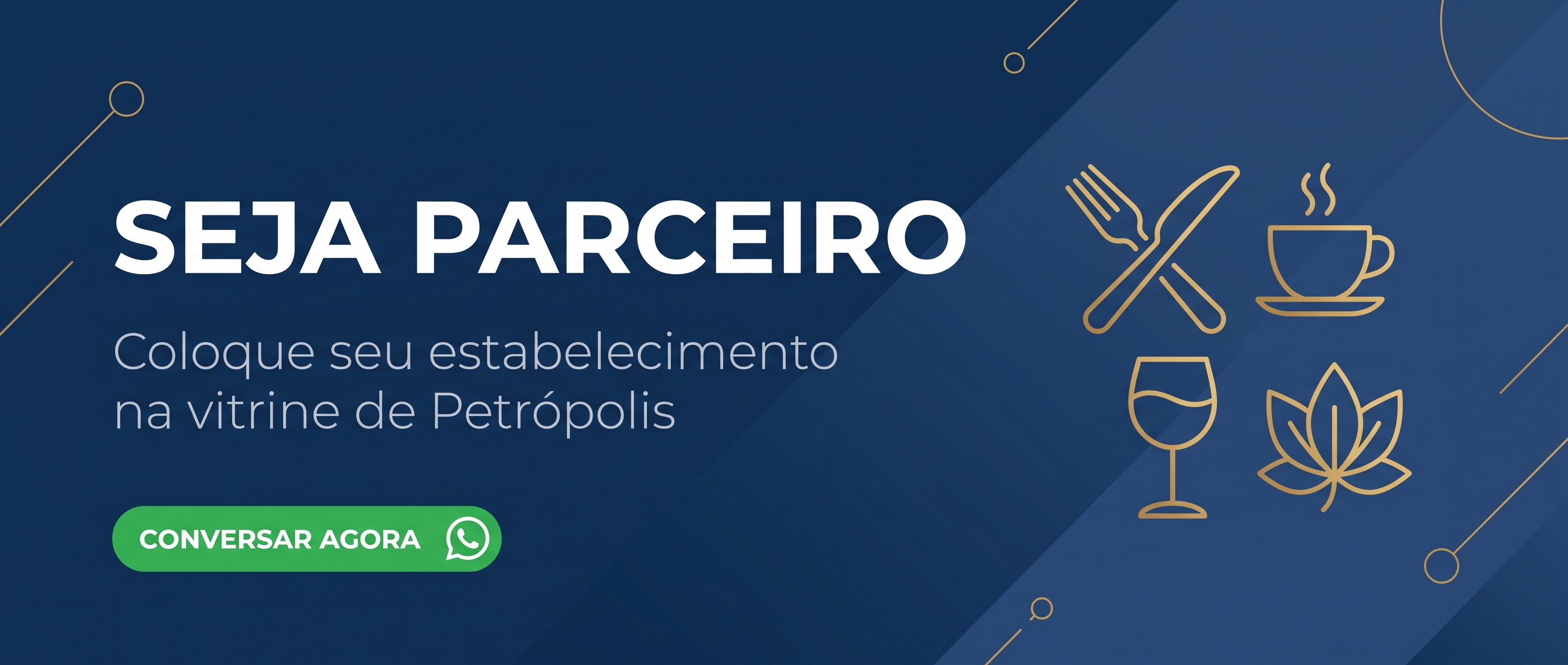 Seja parceiro do Clube de Experiências — anuncie seu estabelecimento em Petrópolis